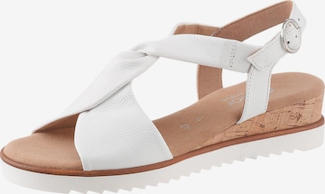 GABOR Sandals in White: front