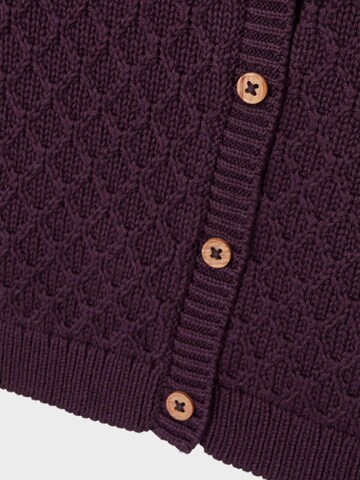 NAME IT Strickjacke 'LOMILLE' in Lila