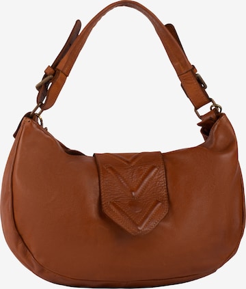usha FESTIVAL Shoulder Bag in Brown: front