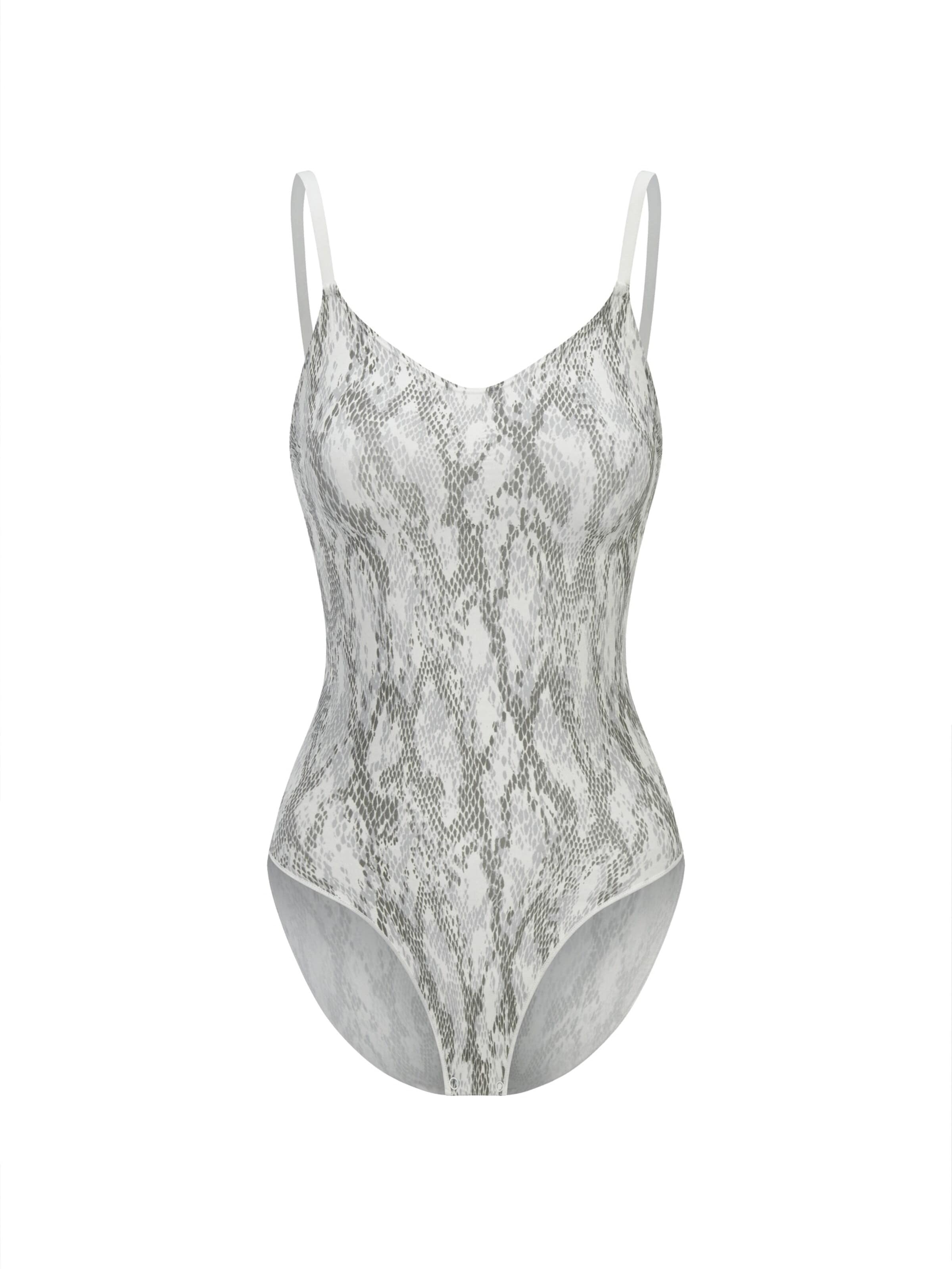 cfab (formerly creamy fabrics) - Body moldeador 'Bodysuit Sculpting Shapewear mit Slip' en blanco: frente
