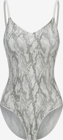 cfab (formerly creamy fabrics) - Body moldeador 'Bodysuit Sculpting Shapewear mit Slip' en blanco: frente