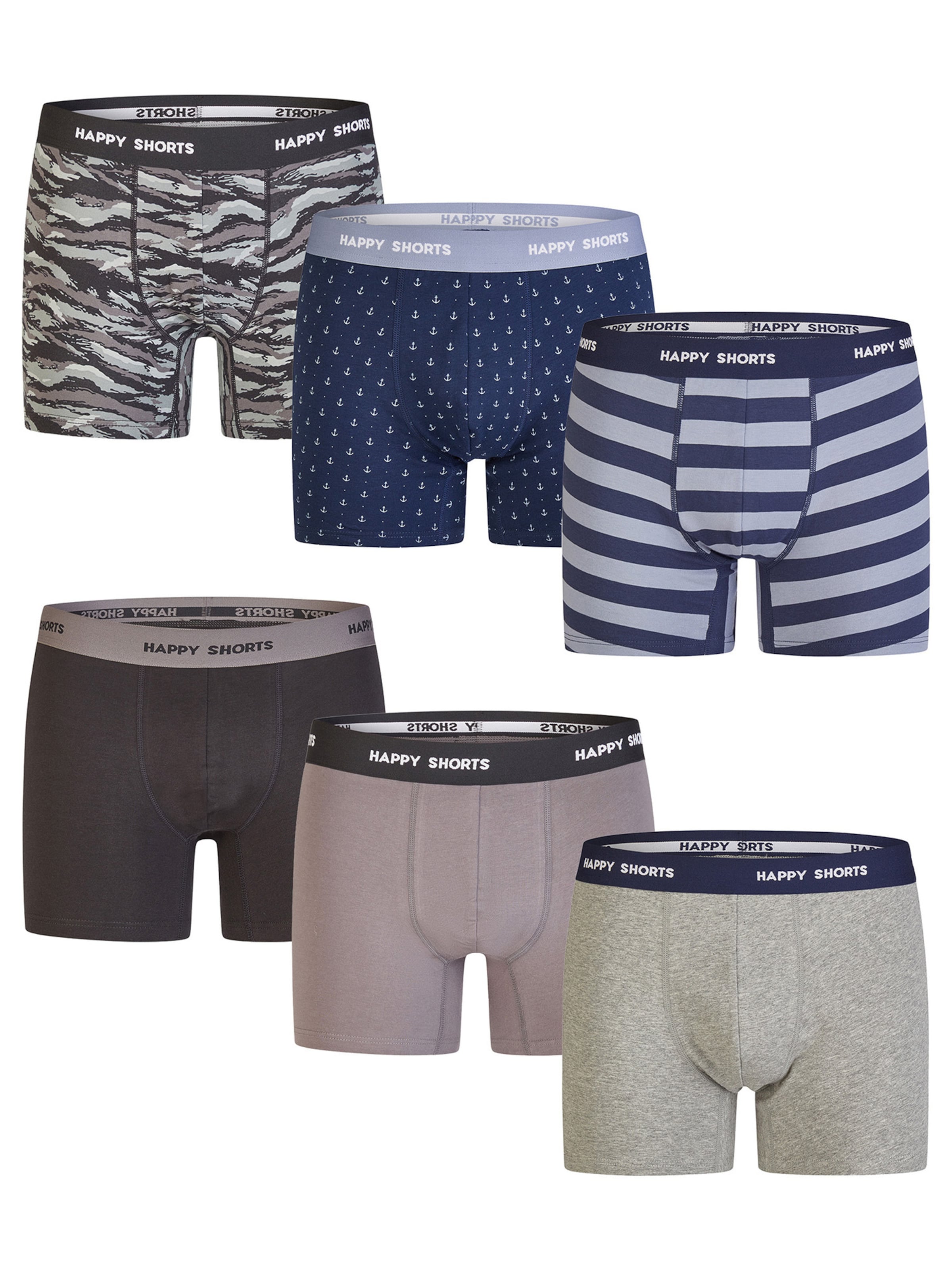 Happy Shorts - Boxers ' Camou-Prints ' em mistura de cores: frente