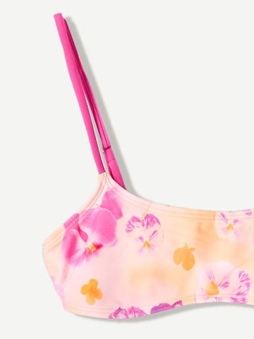 Bershka Bralette Bikini top in Pink