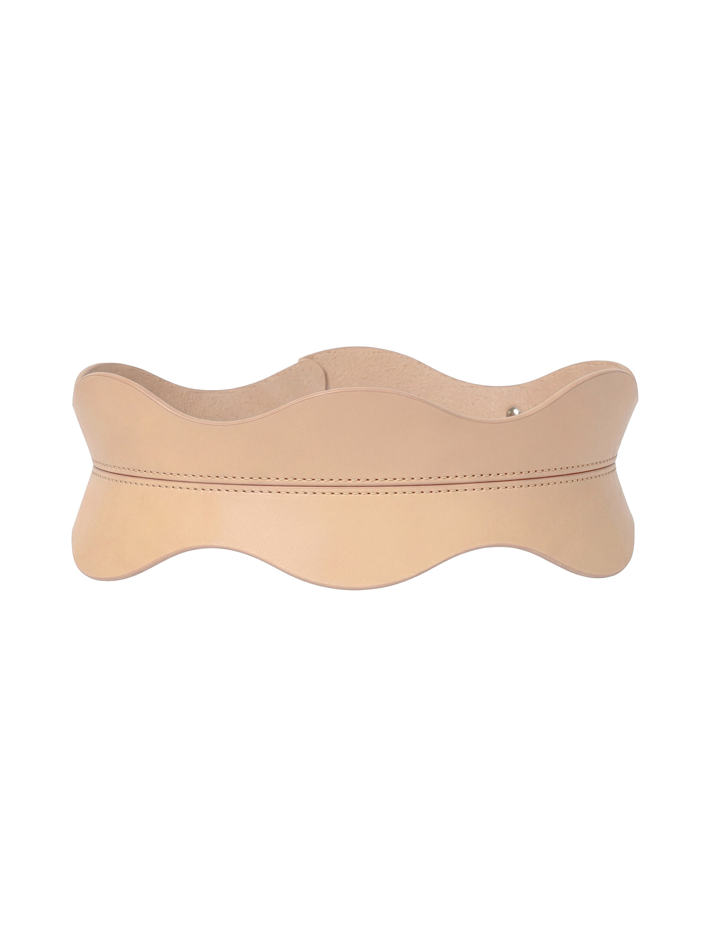 Haute Cuir - Cinturón 'Fira Corset Belt' en beige: frente