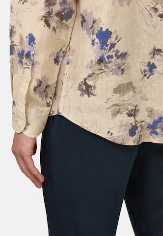 Boggi Milano Regular fit Button Up Shirt in Beige