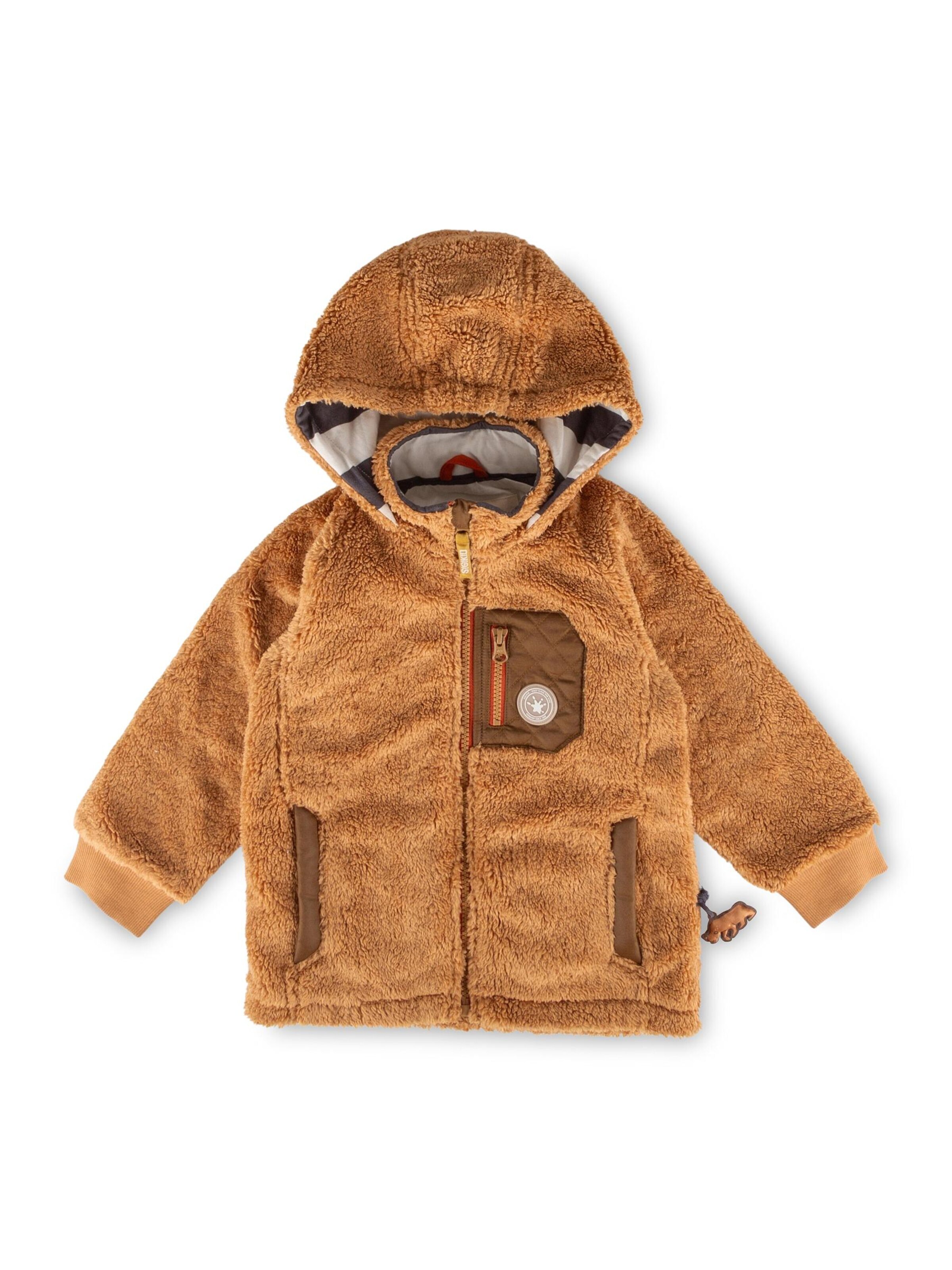 SIGIKID Fleecejacke 'Teddyjacke Winterbär'‌‌‌‌‌‌‌‌‌ in Braun: Vorderseite