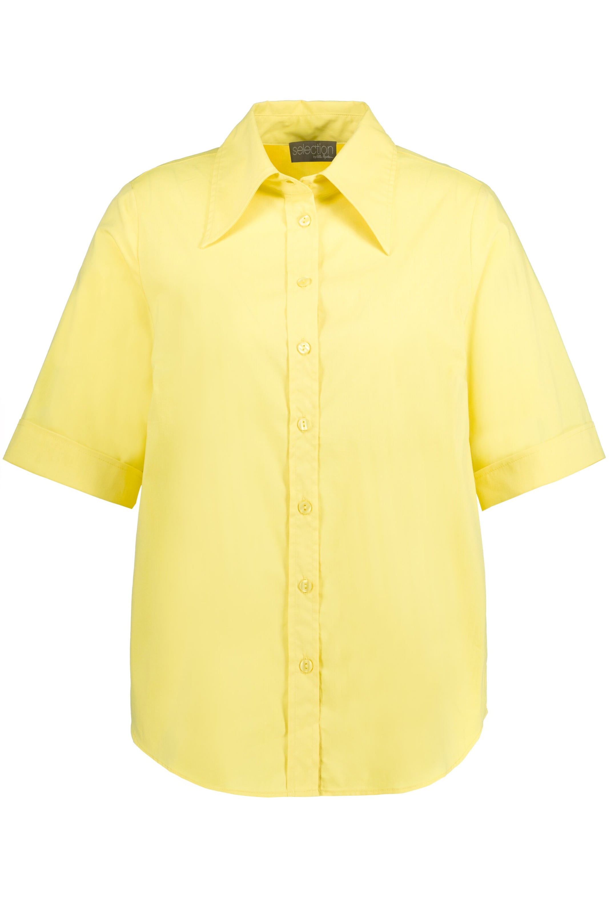 Chemisier Ulla Popken en Jaune Citron ABOUT YOU