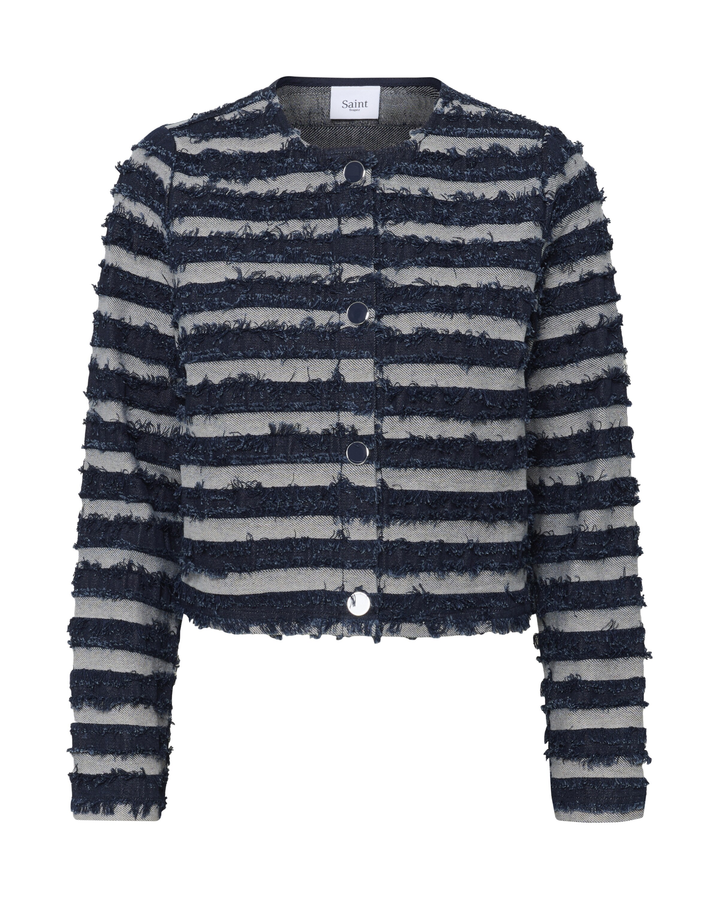 SAINT TROPEZ Between-Season Jacket 'MaceySZ ' in S in Navy / Light grey, Item view
