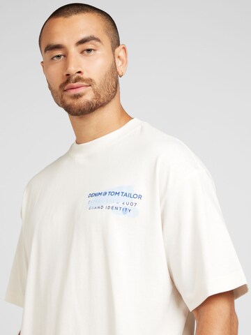 T-Shirt TOM TAILOR DENIM en blanc