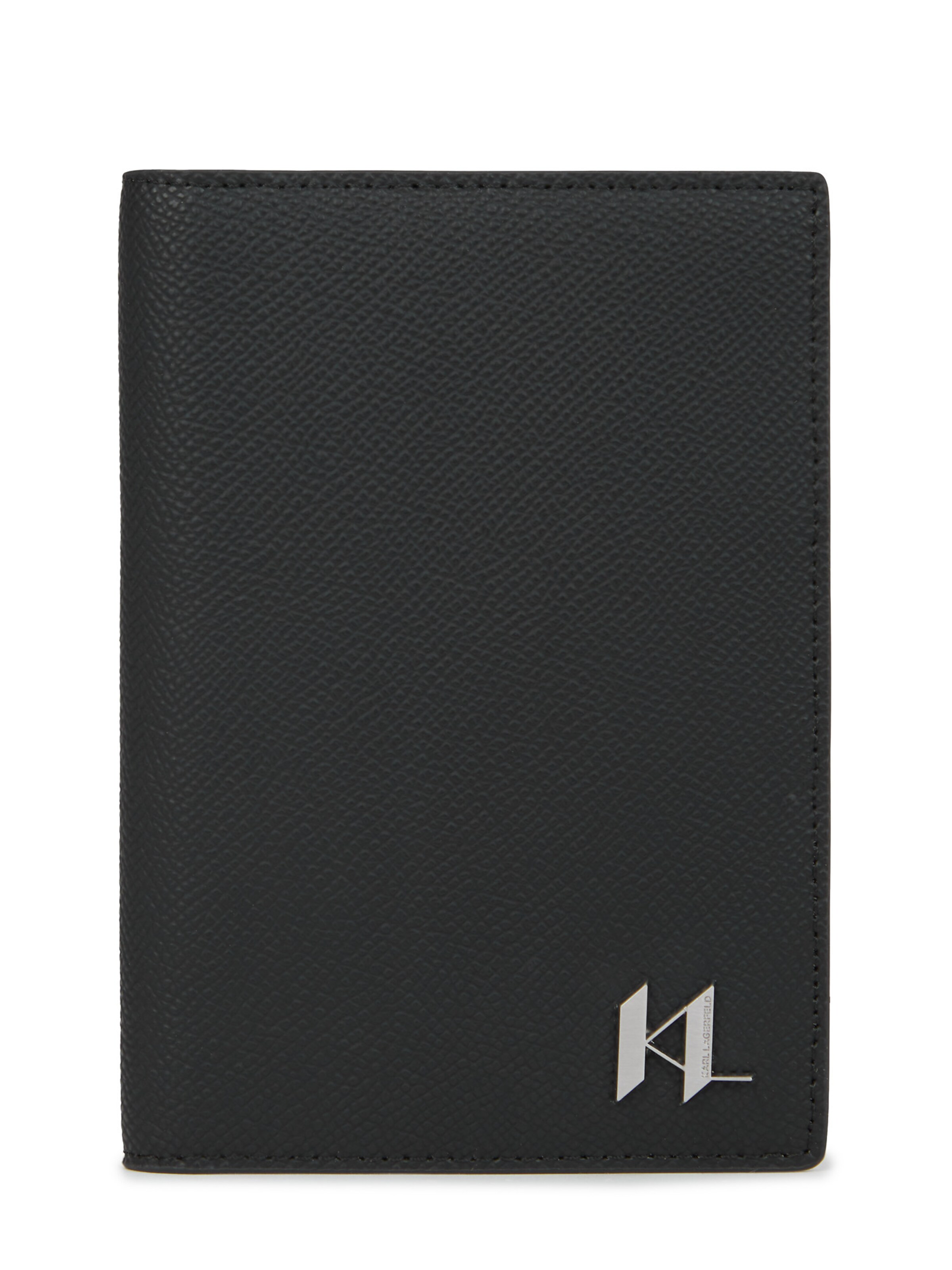 Karl Lagerfeld Wallet 'Monogram' in Black: front