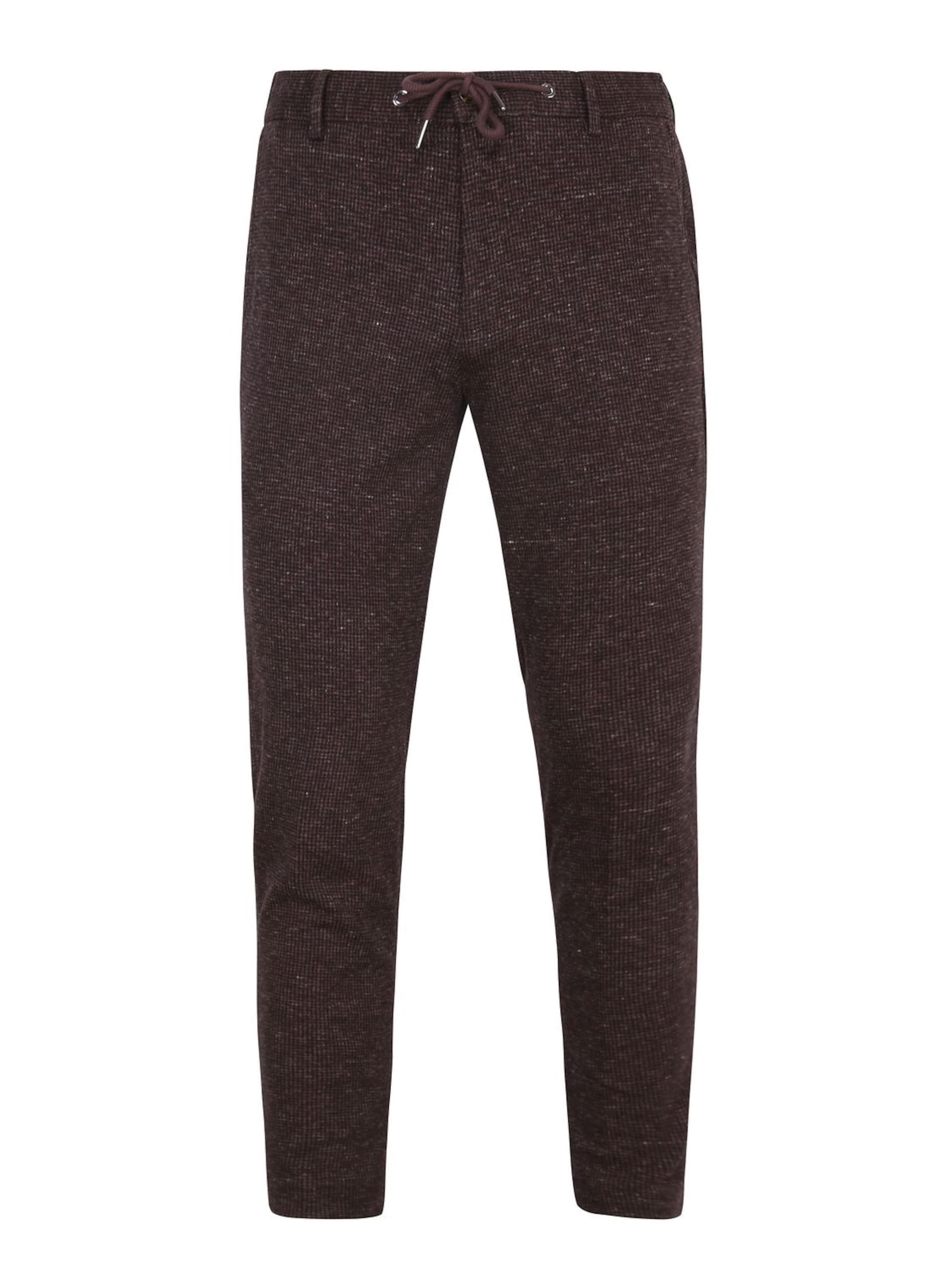 Suitable Slimfit Chino 'Das' in Rood: voorkant