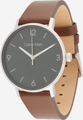Calvin Klein Аналоговые часы 'MODERN' в Коричневый: спереди
