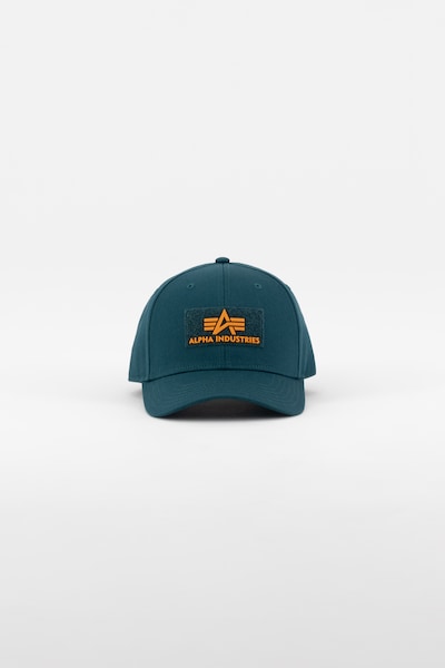 ALPHA INDUSTRIES Boné em esmeralda / laranja, Vista do artigo