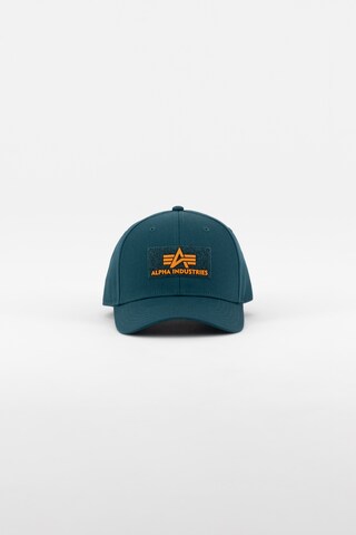 ALPHA INDUSTRIES Кепка в Зеленый: спереди