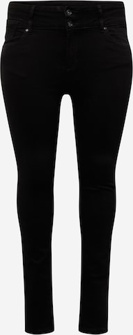 ONLY Carmakoma Skinny Jeans 'SOFIA' in Zwart: voorkant