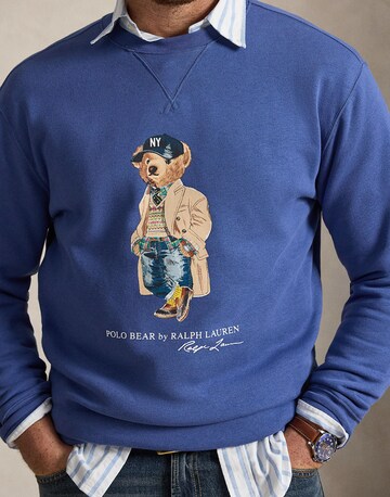 Polo Ralph Lauren Big & Tall Μπλούζα φούτερ 'SEASONAL FLEECE' σε μπλε