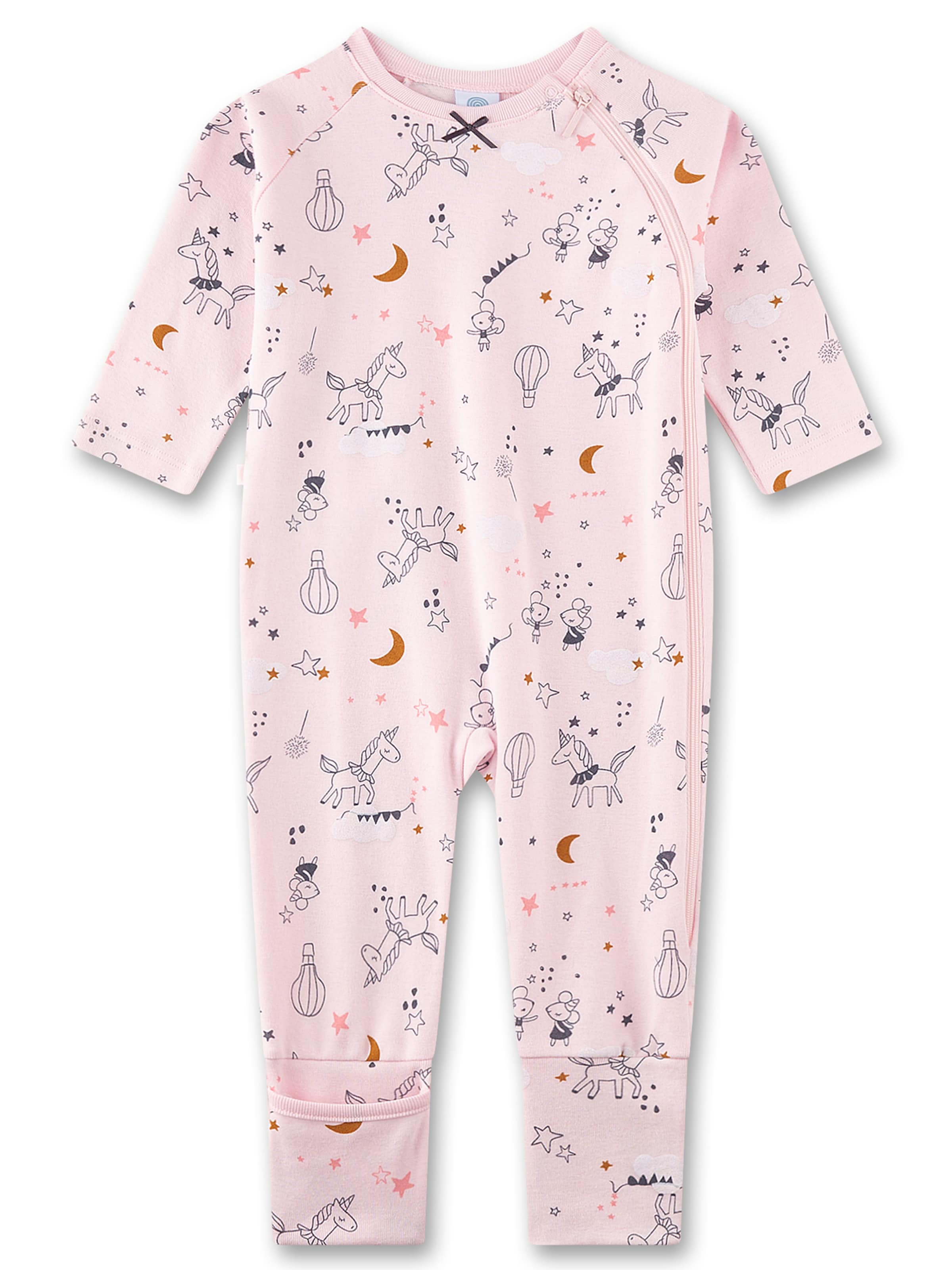 Sanetta Romper/Bodysuit in Pink: front