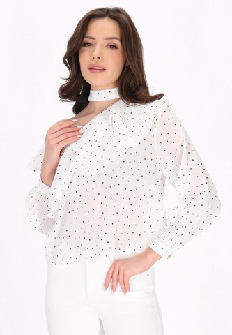 faina - Blusa en blanco: frente