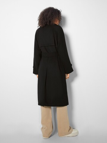 Bershka Between-Seasons Coat in Black