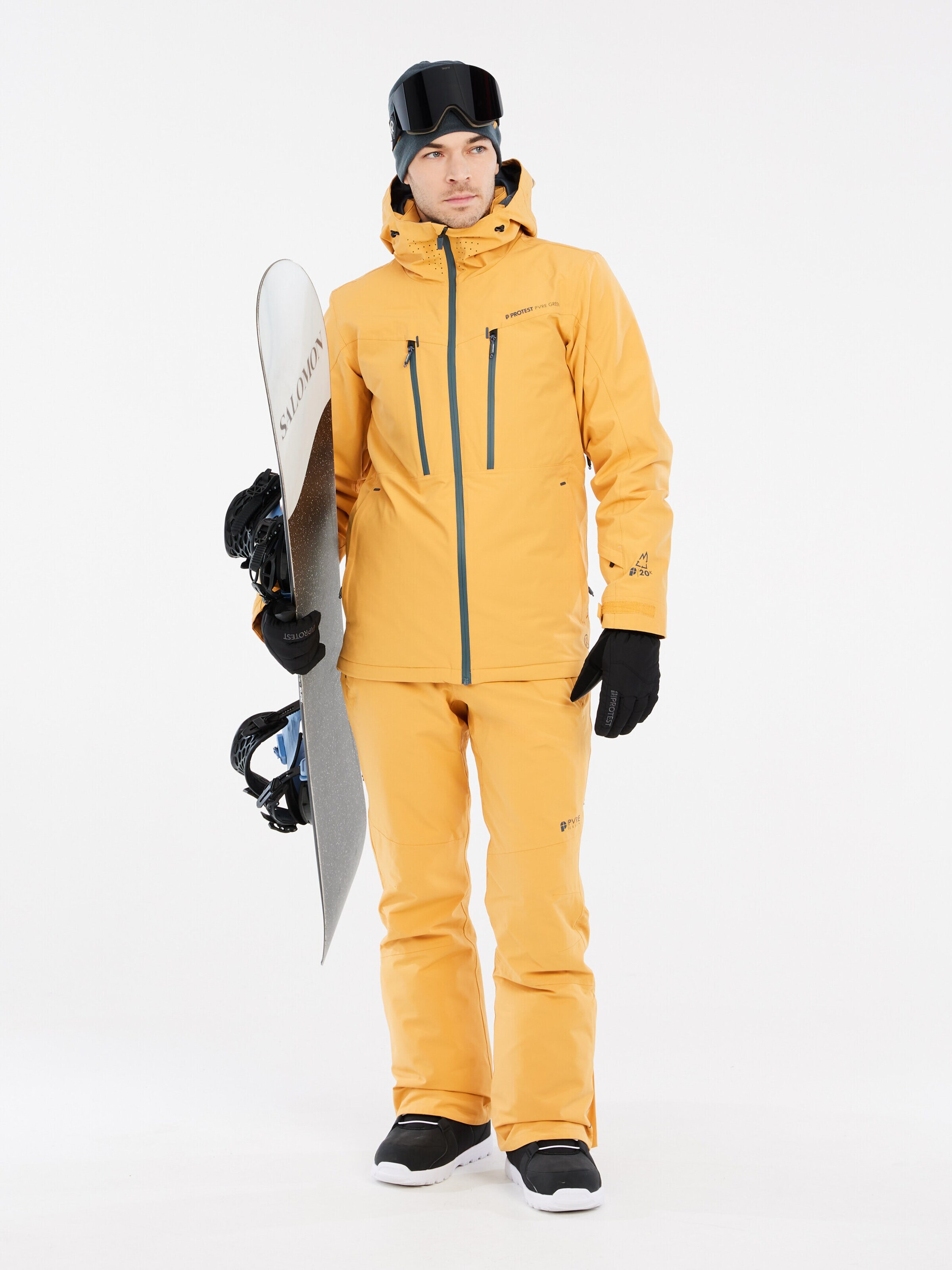 PROTEST Athletic Jacket 'PRTTIMOTHY' in Yellow