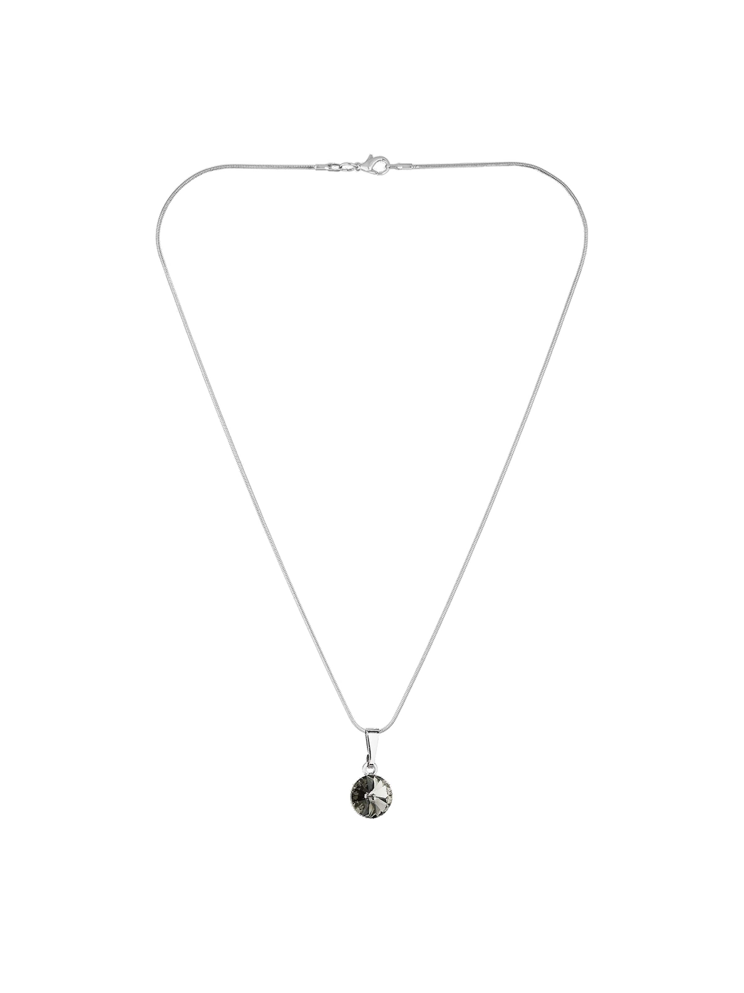 EXCLUSIVE EDITION Řetízek 'Rivoli adorned with Swarovski crystals' – šedá