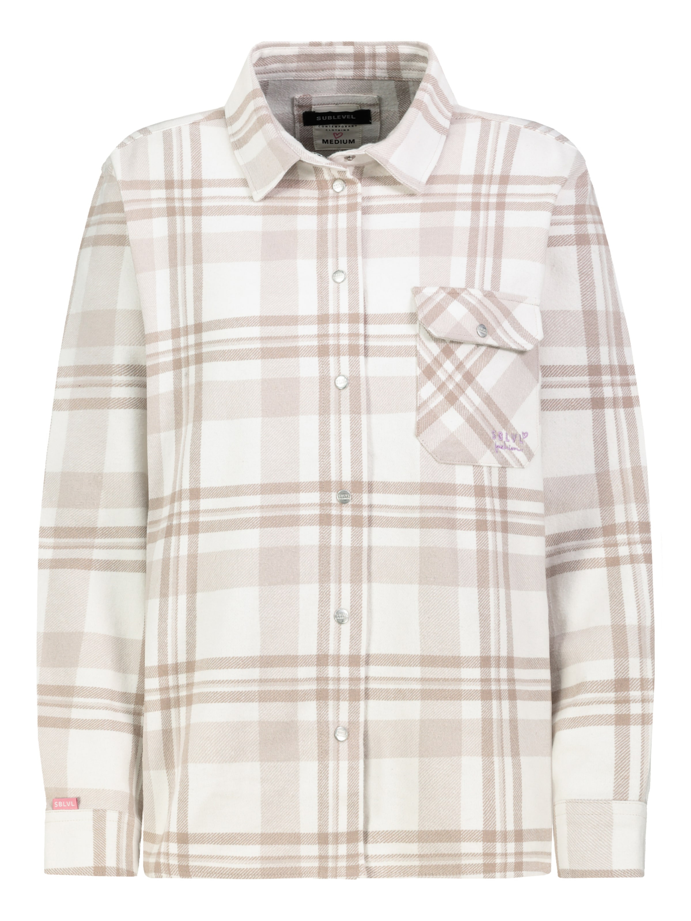 Sublevel Jacke in Beige: Vorderseite