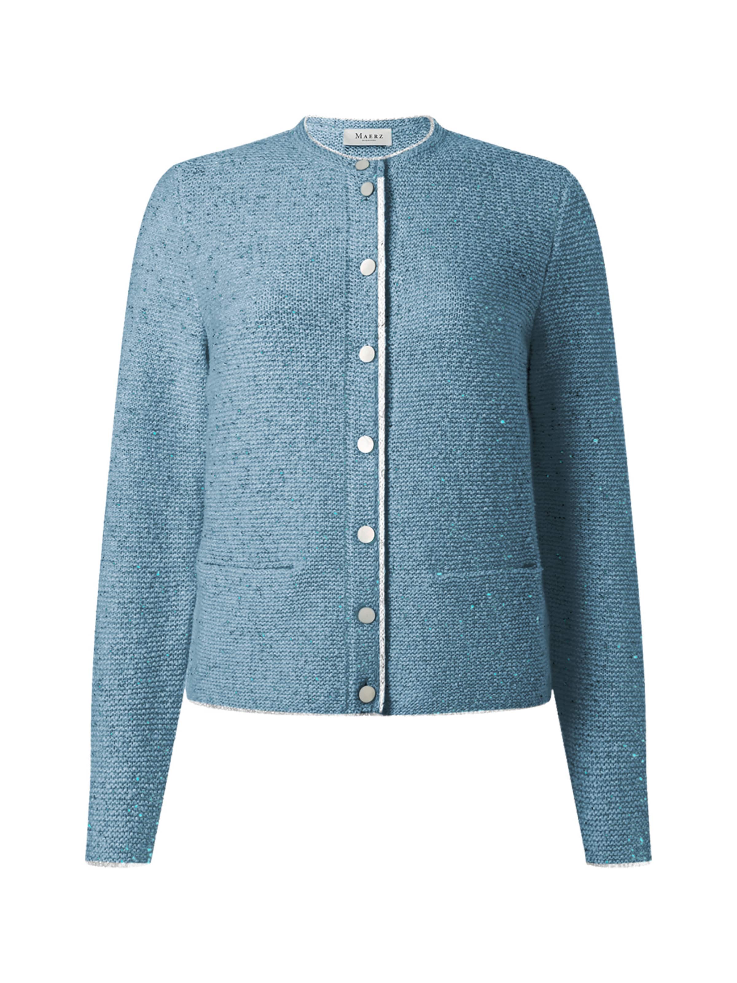 MAERZ Muenchen Knit cardigan in Blue: front