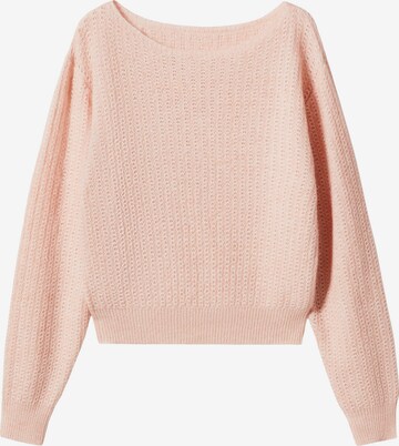 MANGO Sweater 'Rey' in Pink: front