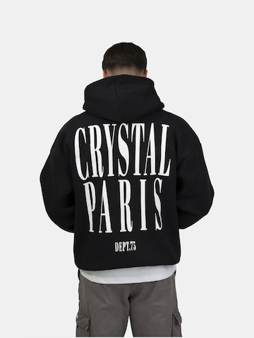 Crystal Paris Sweatshirt 'Face' in Black