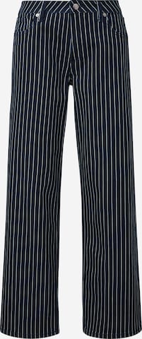 QS Wide leg Pants in Blue: front