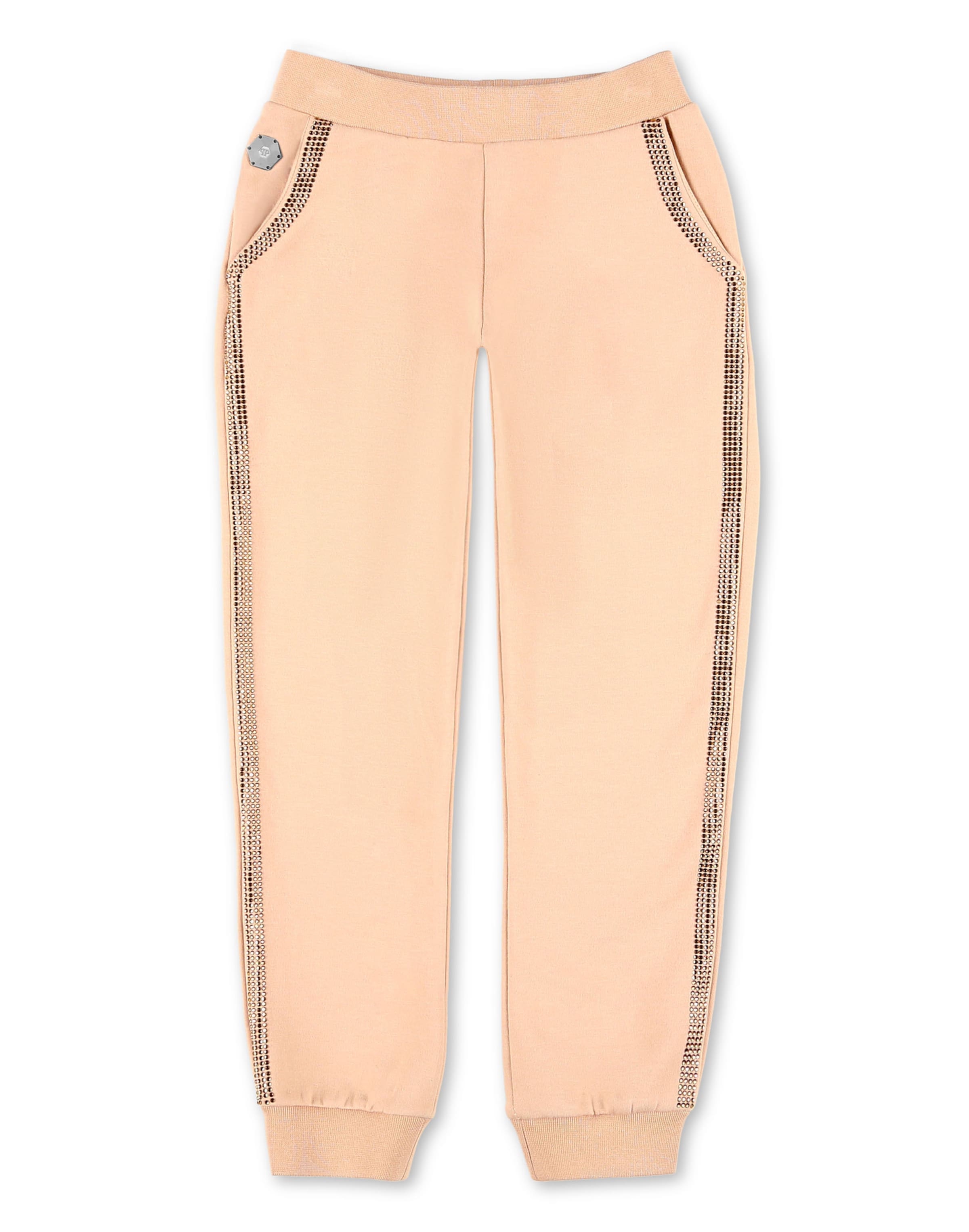 Philipp Plein - Tapered Calças 'Iconic' em bege: frente