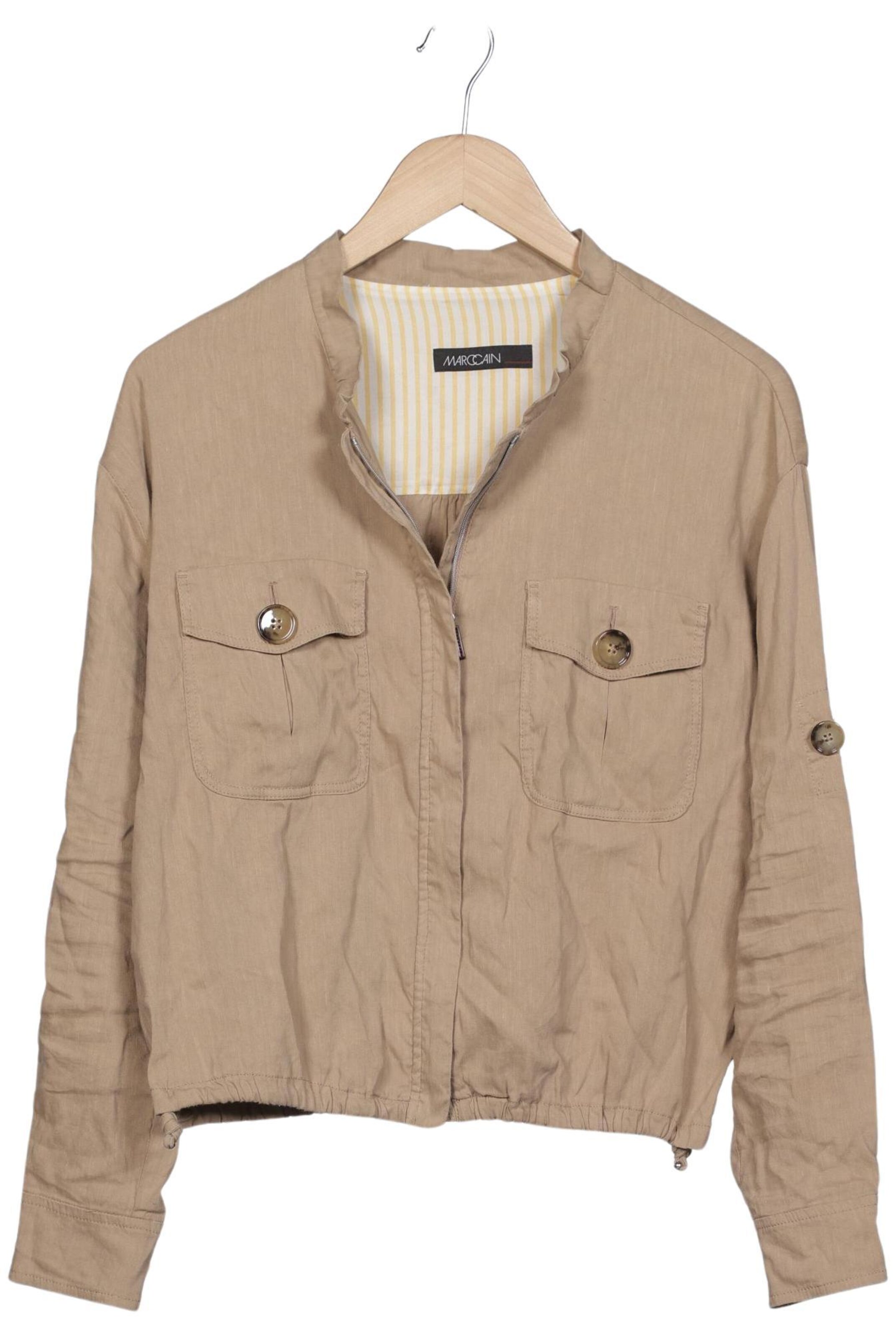 Marc Cain Jacket & Coat in M in Beige: front
