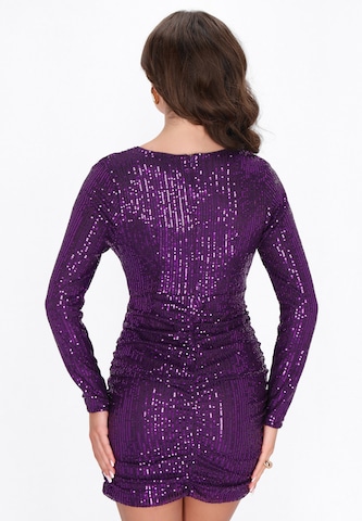 Robe de cocktail faina en violet