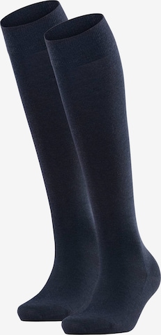 FALKE Knee High Socks in Blue: front