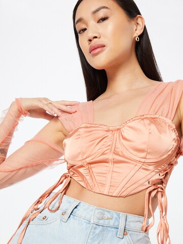 Femme Luxe Blouse 'IRIS' in Pink