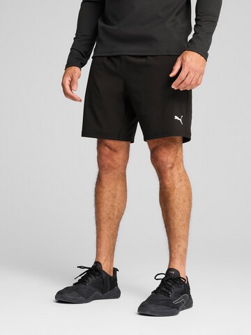 PUMA regular Παντελόνι φόρμας 'Cloudspun' σε μαύρο: μπροστά