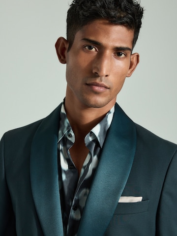 Coupe regular Veste de costume Next en bleu