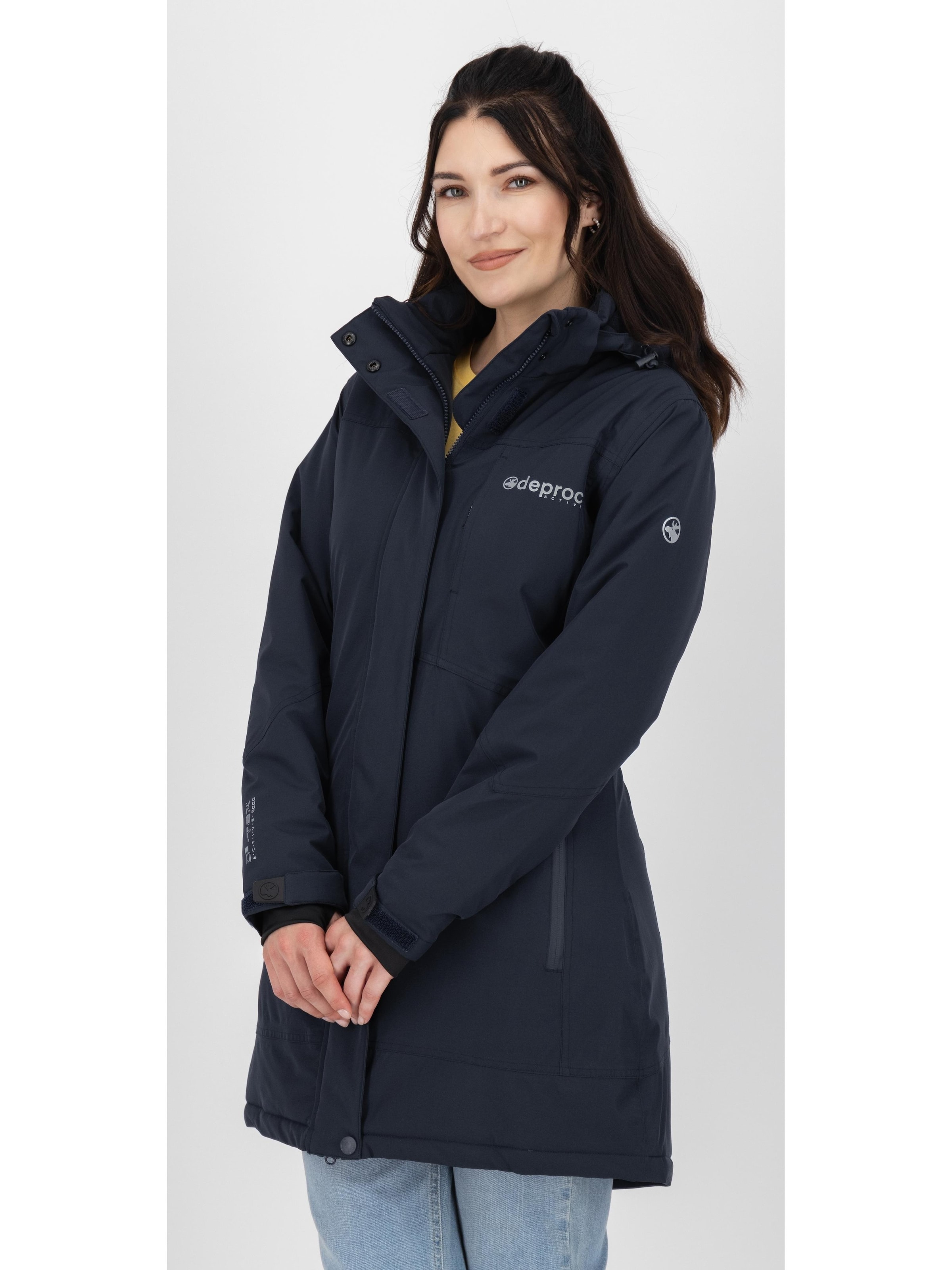 deproc Winterjacke 'MONTREAL WMN'‌ in Blau: Vorderseite
