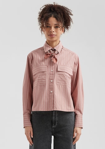QS Blouse in Pink: front