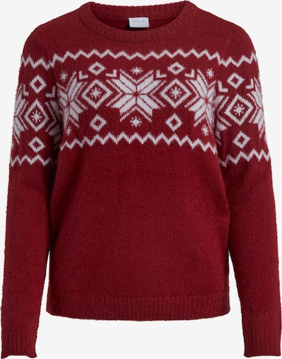 VILA Pullover 'Feami' in rot / weiß, Produktansicht