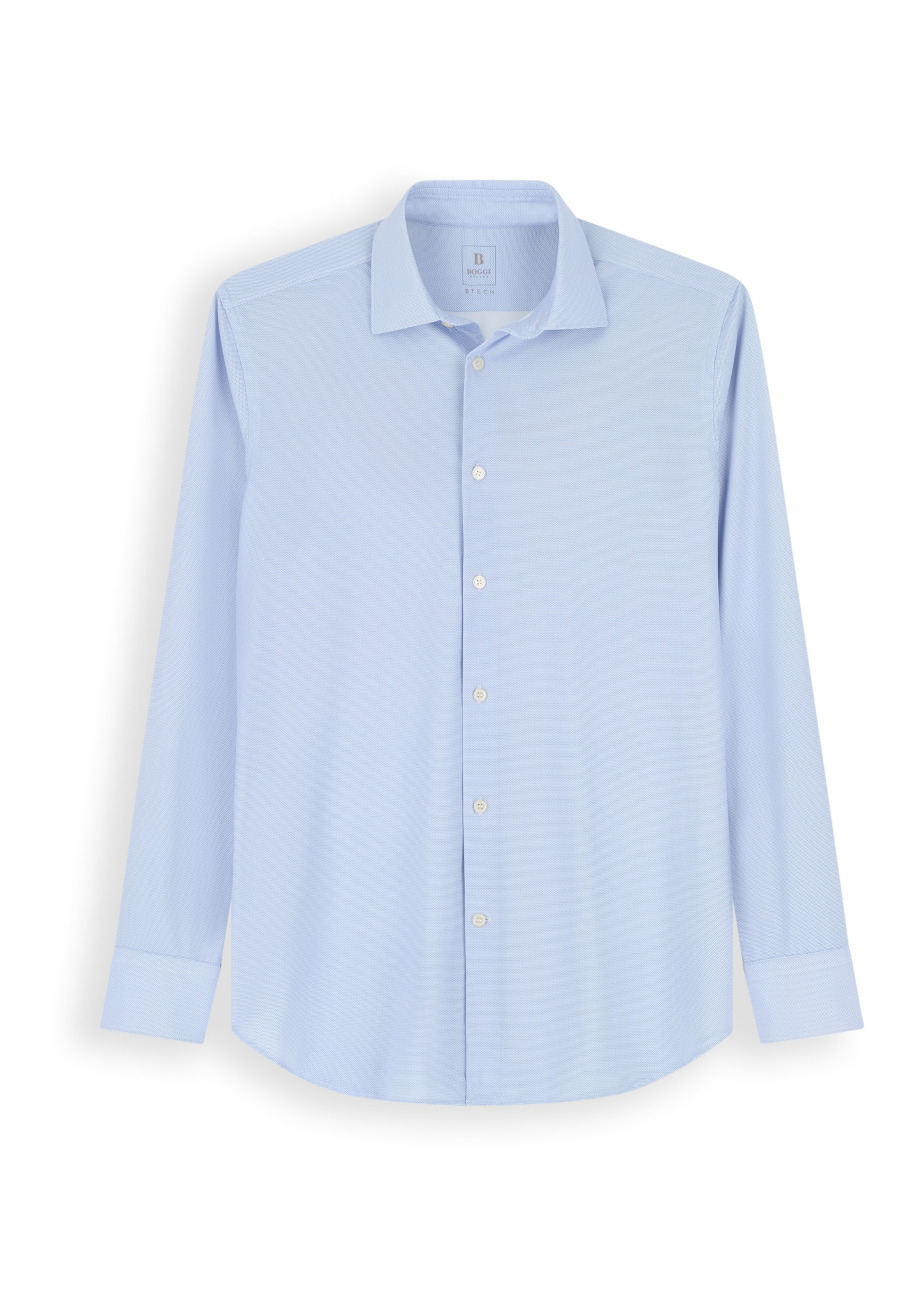 Coupe slim Chemise Boggi Milano en bleu : devant