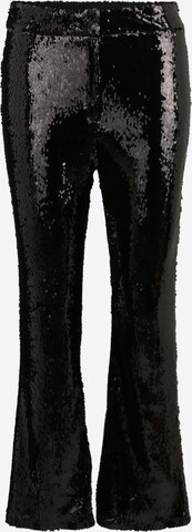 Flared Pantaloni di River Island Petite in nero: frontale