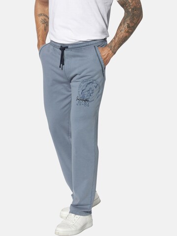 Jan Vanderstorm Loose fit Sports trousers 'Hjafred' in Blue: front