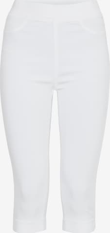 b.young Slimfit Broek 'BYKEIRA' in Wit: voorkant