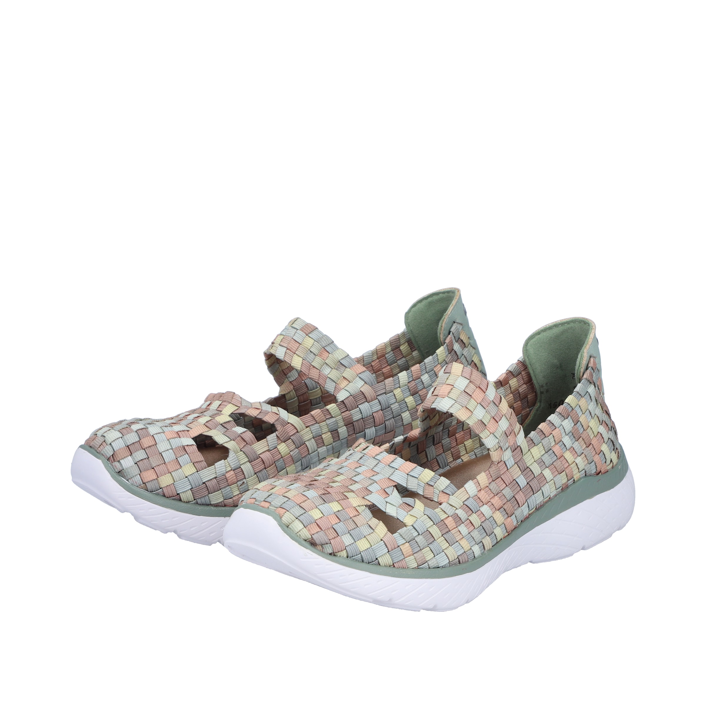 Ballerines à lanières Rieker en mélange de couleurs