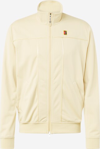 NIKE Athletic Jacket in Yellow: front