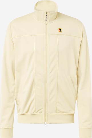 NIKE Athletic Jacket in Yellow: front