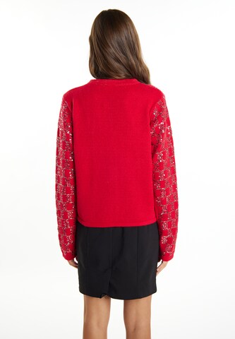 faina Gebreid vest in Rood