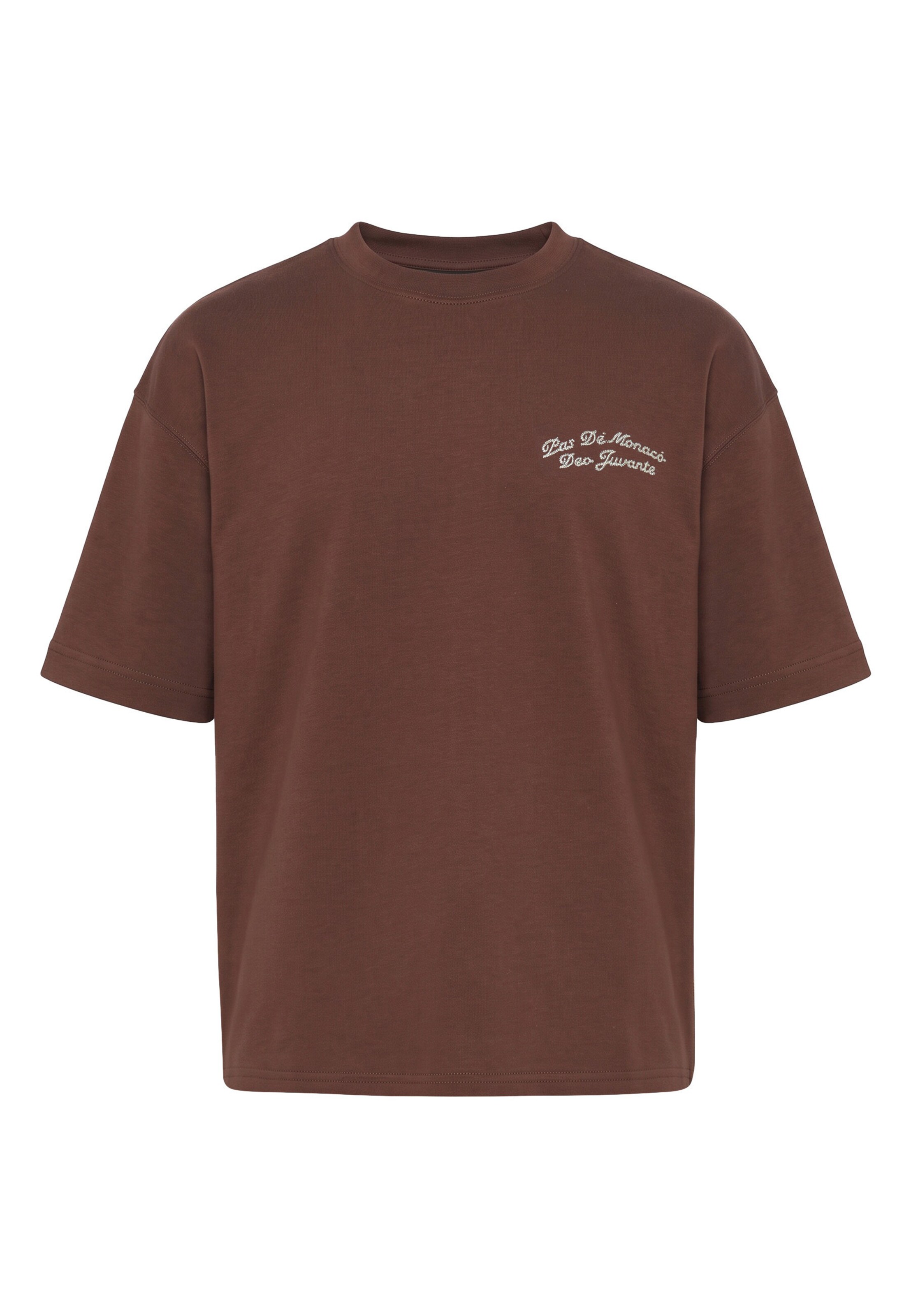 T-Shirt Pas De Monaco en marron : devant