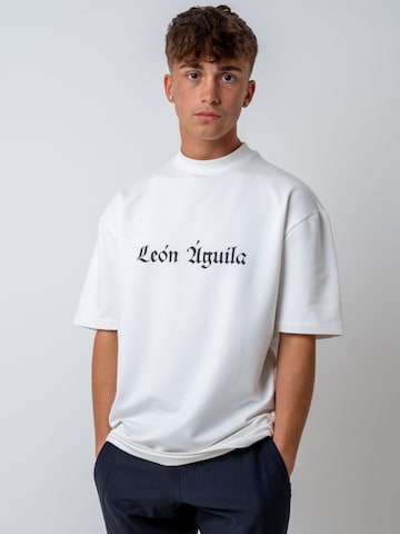 leon aguila Shirt 'Amsterdam' in Wit: voorkant